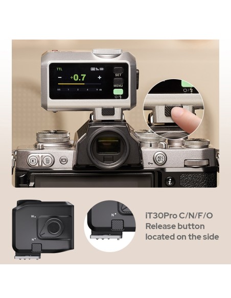 iT30 Pro N Nikon plata | Flash TTL 120 g | Godox España