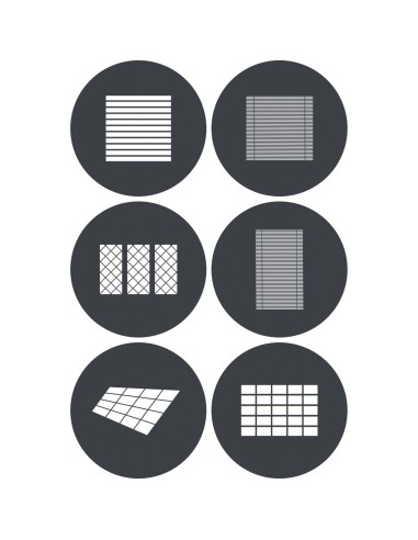 Kit de gobos GP-GS4: 6 patrones de 148 mm | Godox Spain