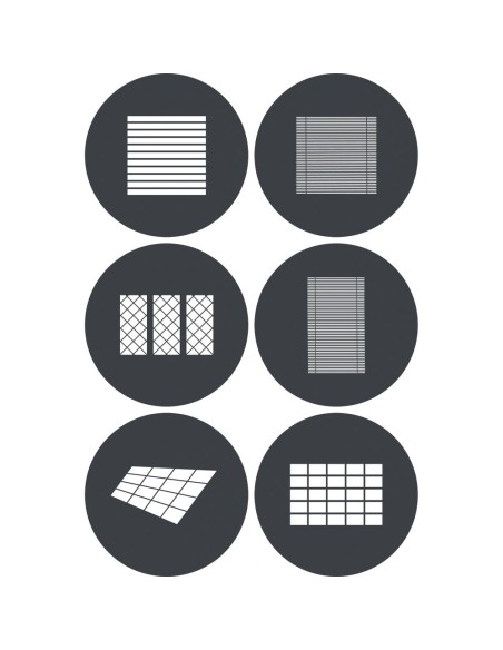 Kit de gobos GP-GS4: 6 patrones de 148 mm | Godox Spain