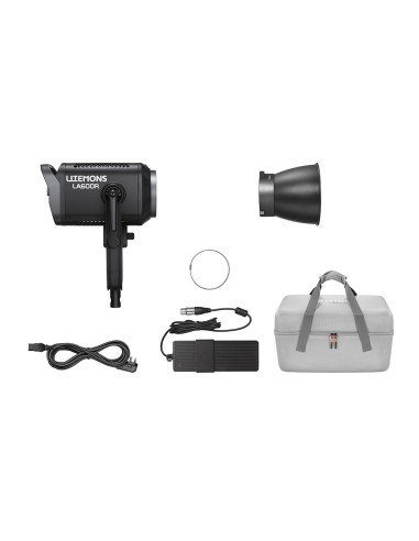 Foco LED RGB LA600R: 600 W y 1800–10000 K | Godox Spain