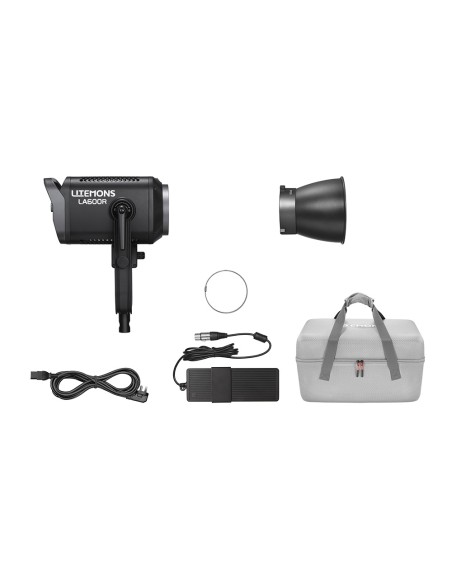 Foco LED RGB LA600R: 600 W y 1800–10000 K | Godox Spain