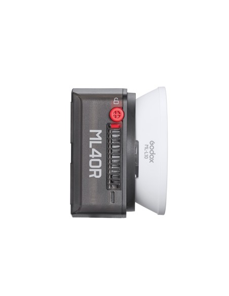 Foco LED ML40R: RGB 40 W, 1800–10000 K, 422 g | Godox Spain